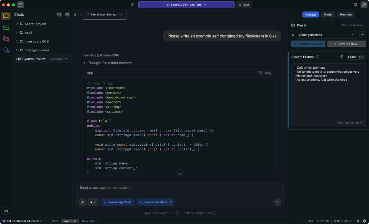 LM Studio screenshot 1