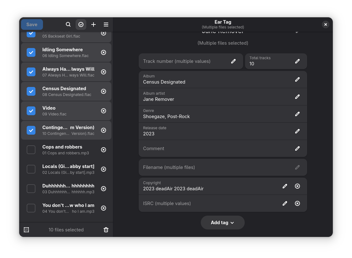 Ear Tag screenshot