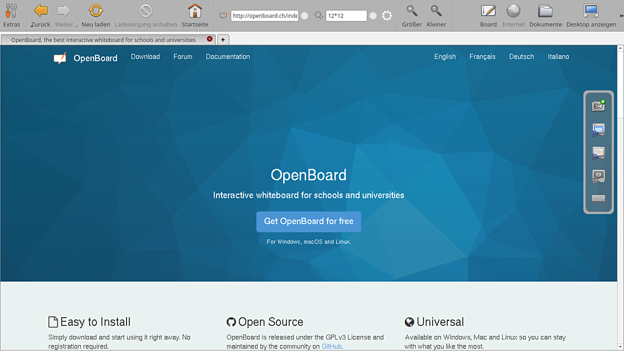OpenBoard screenshot 2