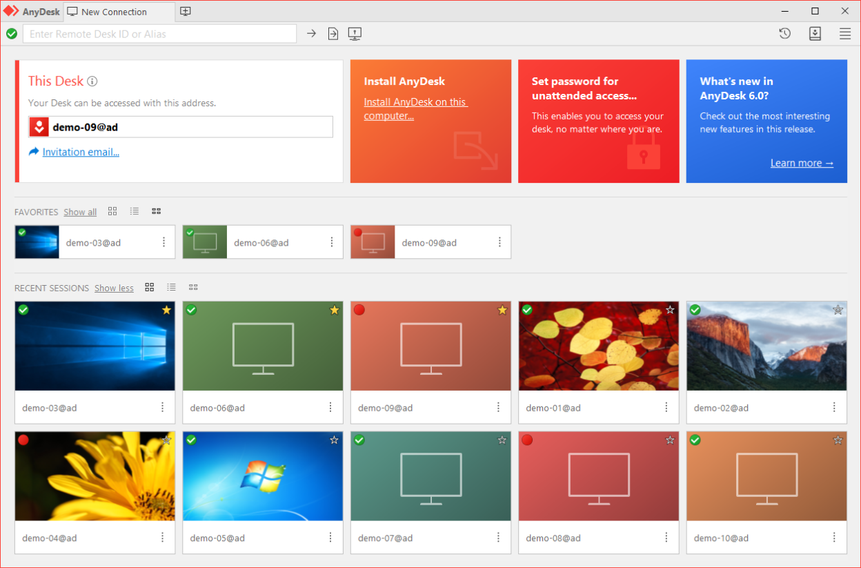 Anydesk screenshot 1