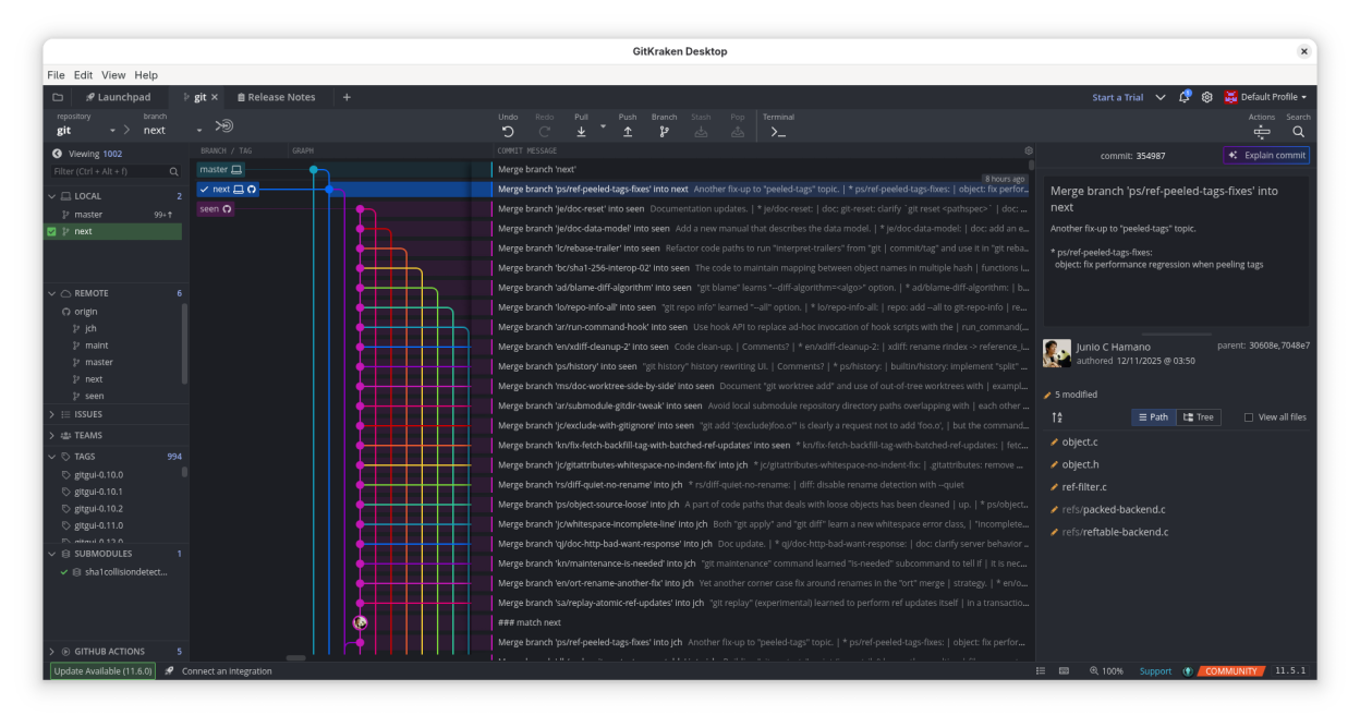 GitKraken screenshot 1
