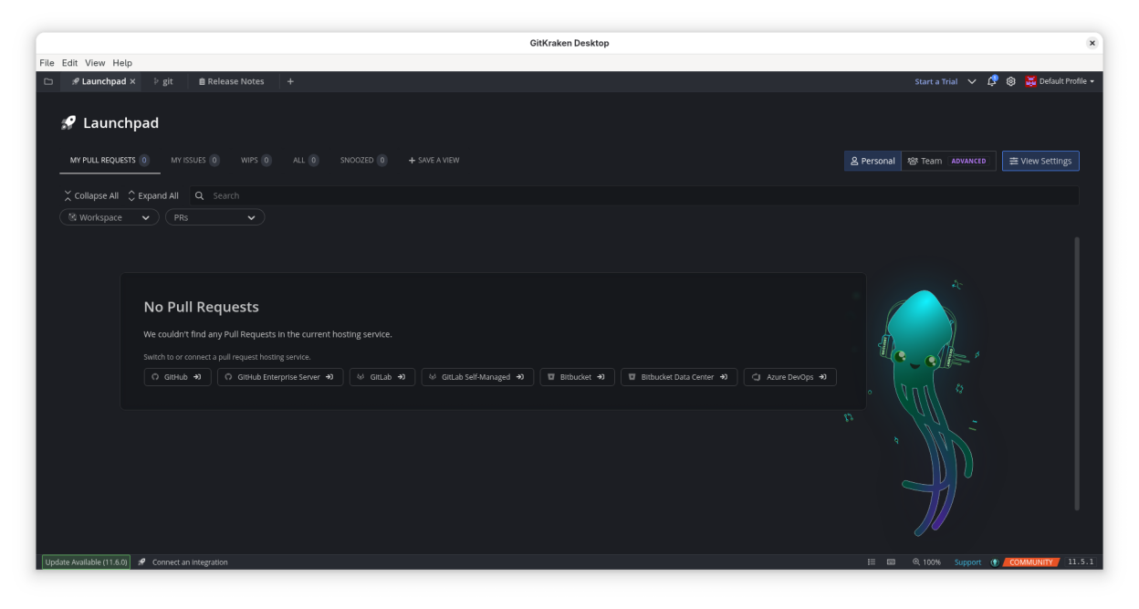 GitKraken screenshot 2