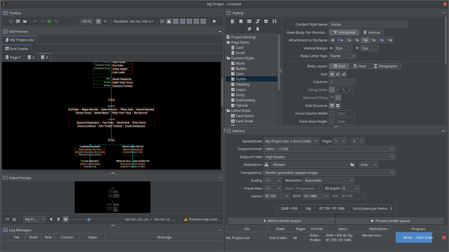 Screenshot 1 of Cinecred