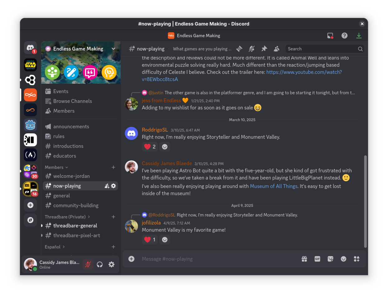 Discord screenshot 1