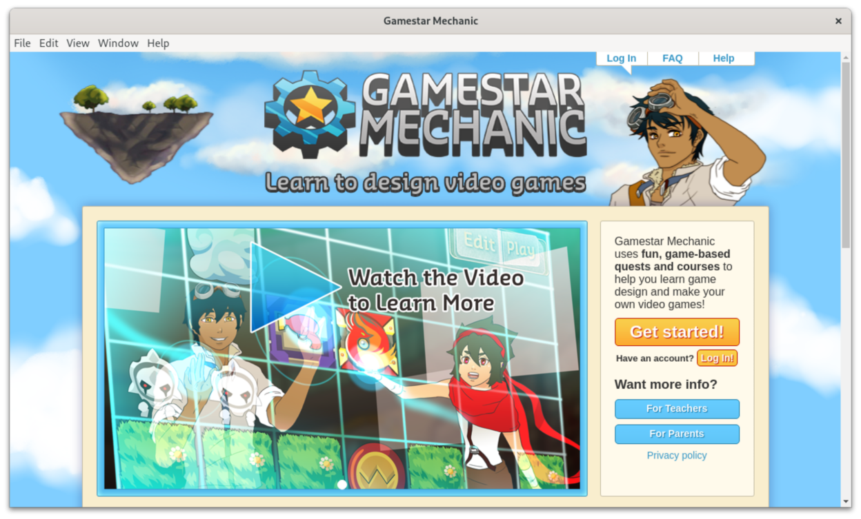 The Gamestar Mechanic app can access all of the content at gamestarmechanic.com