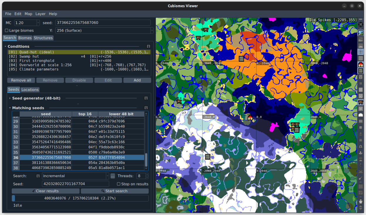 Cubiomes Viewer screenshot
