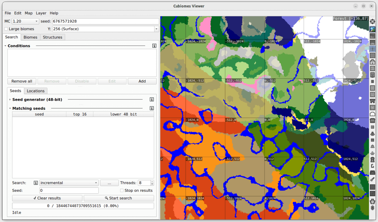 Cubiomes Viewer screenshot