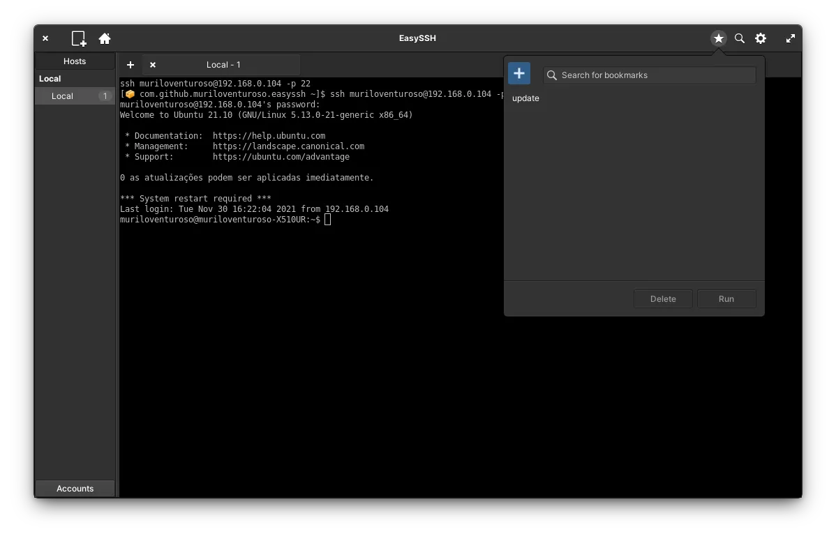 ⭐︎SSH⭐︎ Install EasySSH on Linux | Flathub