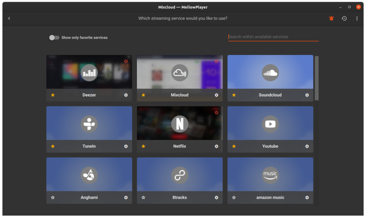 MellowPlayer screenshot