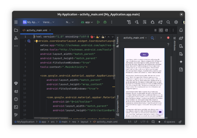 Android Studio screenshot 1
