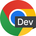 Logo van Google Chrome (unstable)