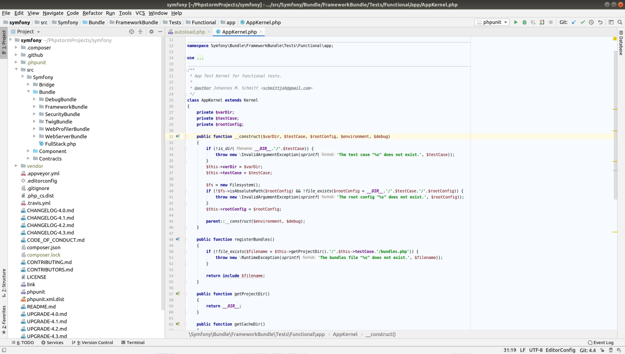 PhpStorm screenshot 2