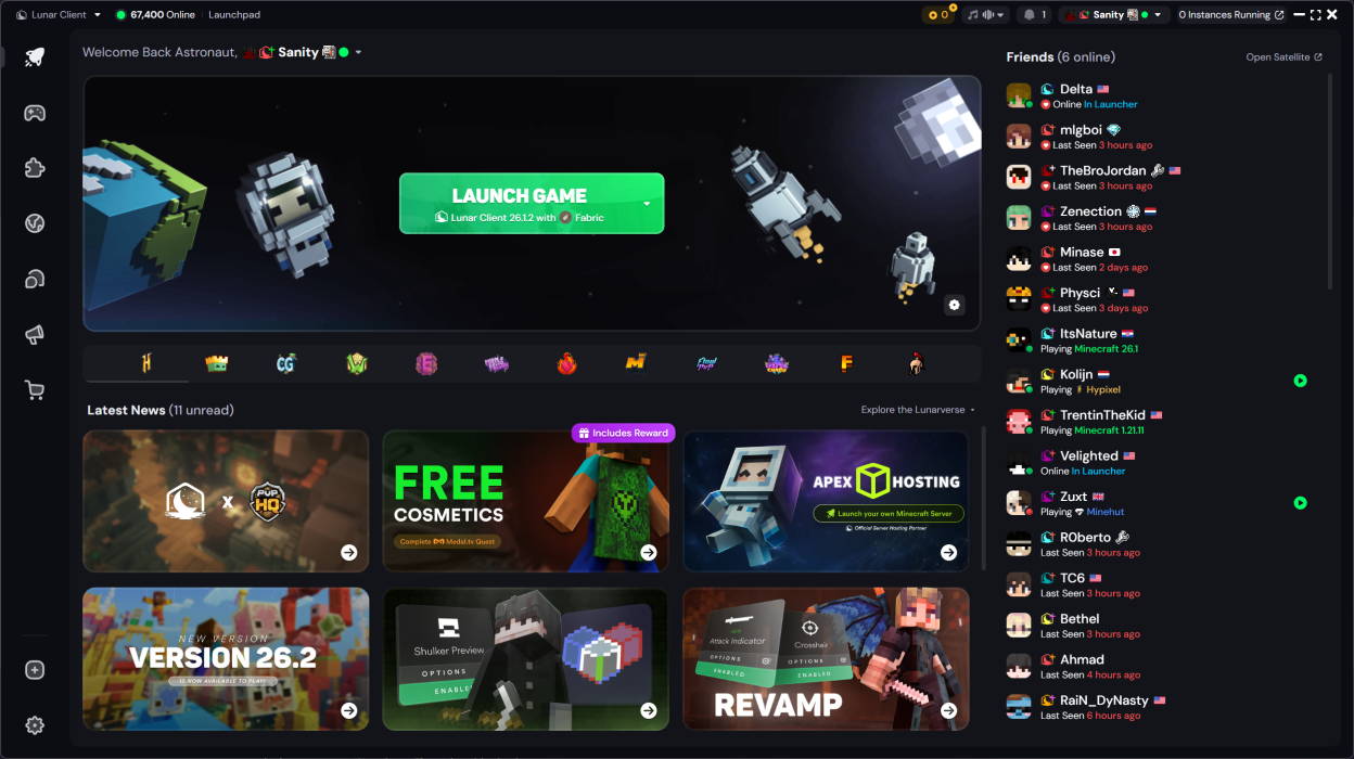 Lunar Client screenshot 1
