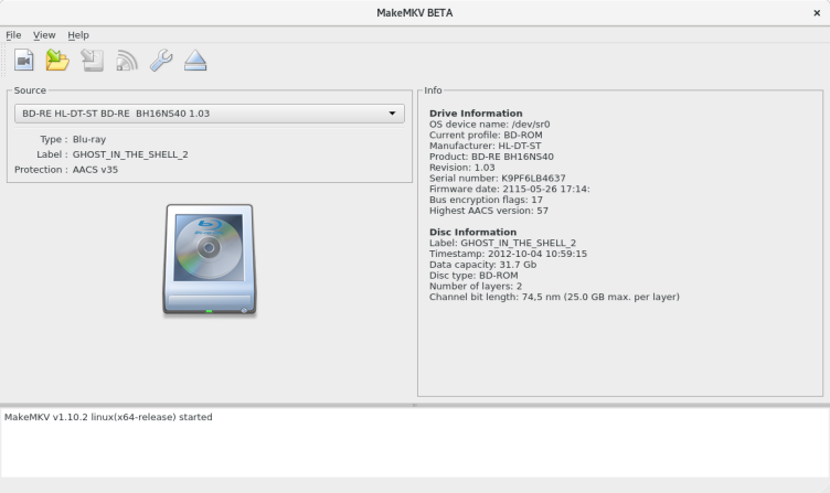 MakeMKV screenshot 1