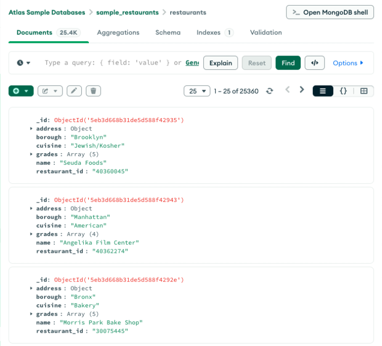 MongoDB_Compass screenshot 2