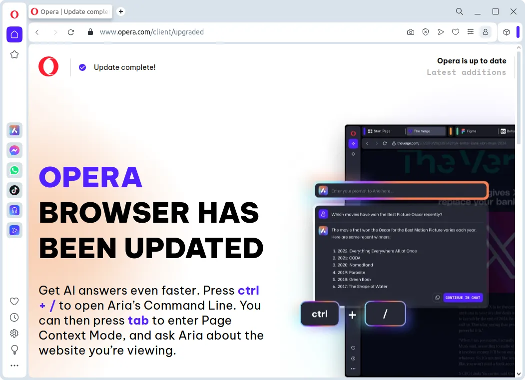 Install Opera on Linux | Flathub, image size:1051x761