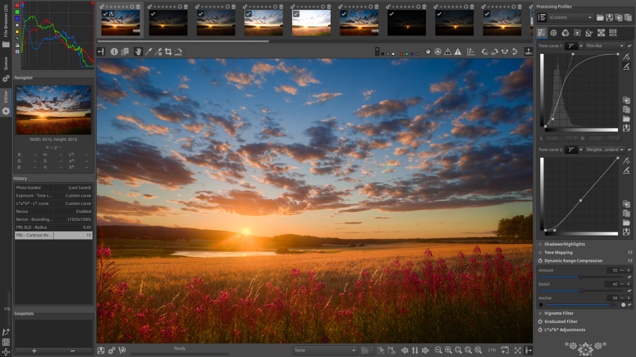 RawTherapee screenshot 3