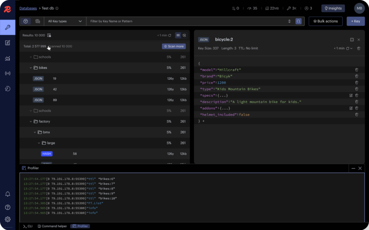 Redis Insight screenshot