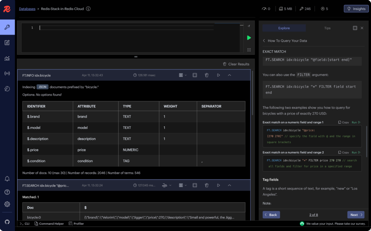 Redis Insight screenshot