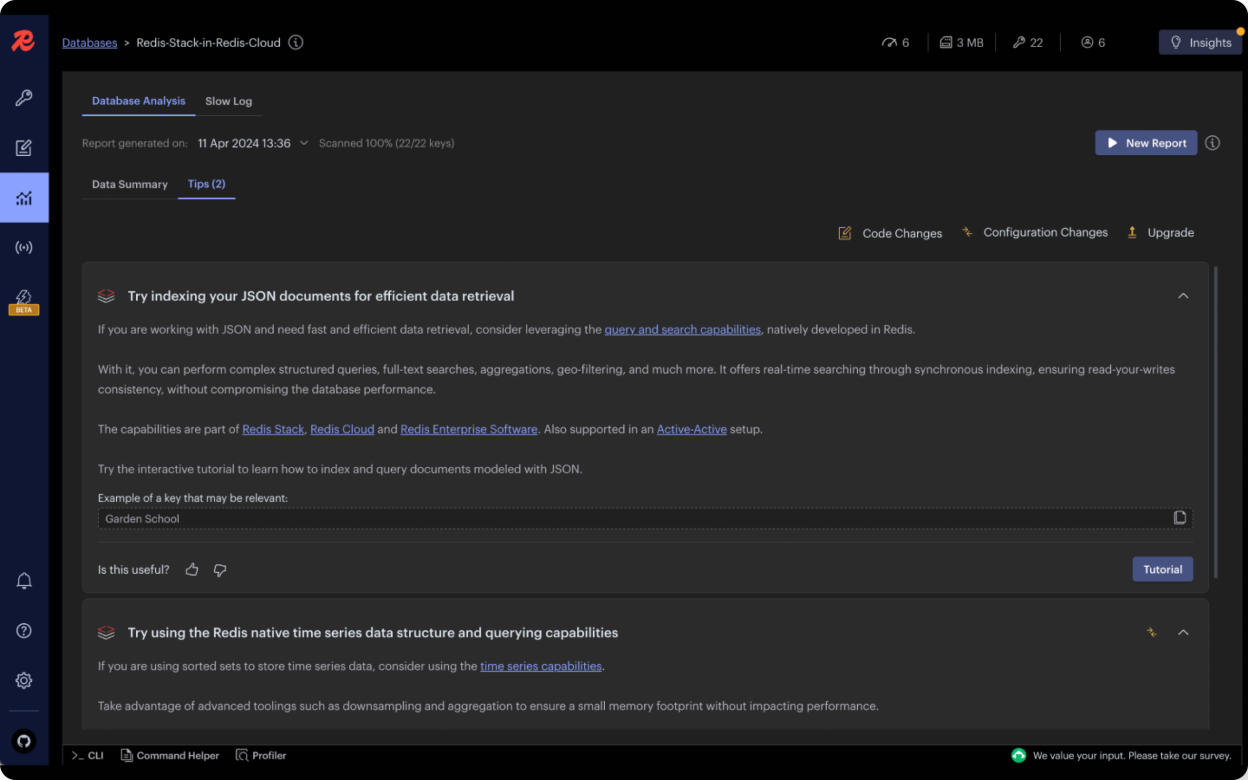 Redis Insight screenshot