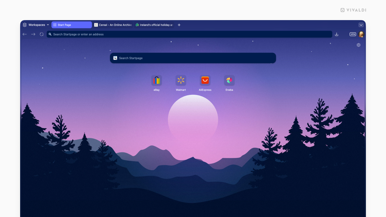 Vivaldi screenshot 1