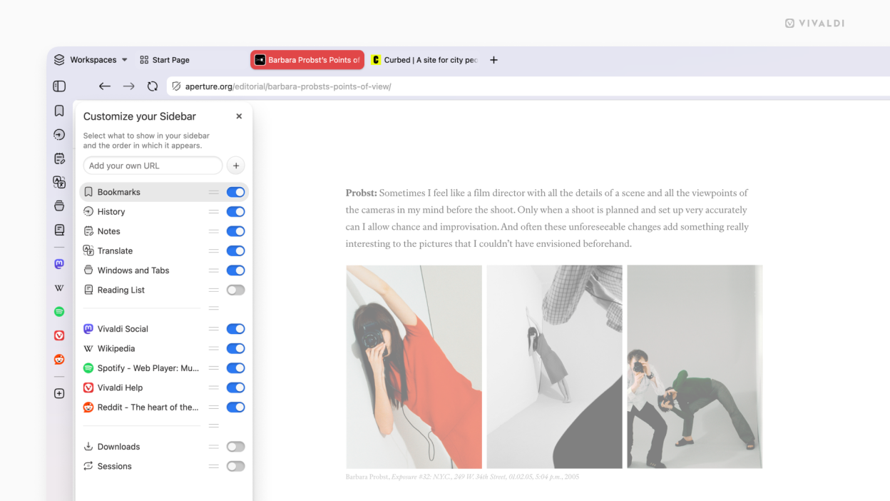Vivaldi screenshot 4
