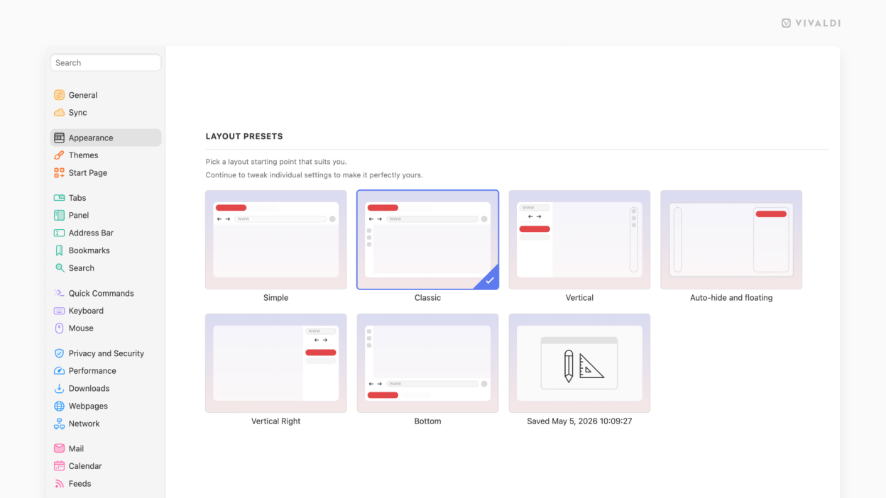 Vivaldi screenshot 5