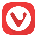 Sovelluksen Vivaldi logo
