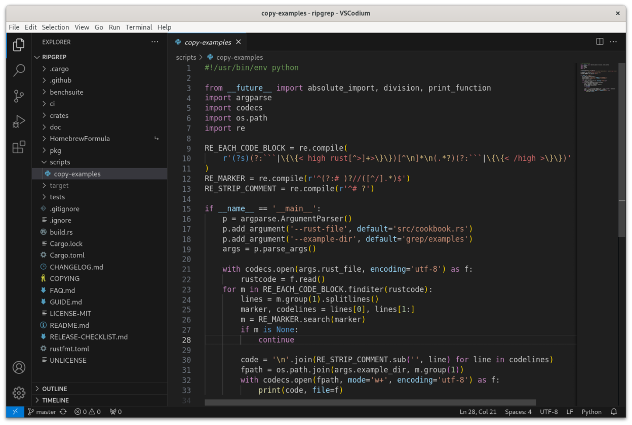 VSCodium screenshot 2
