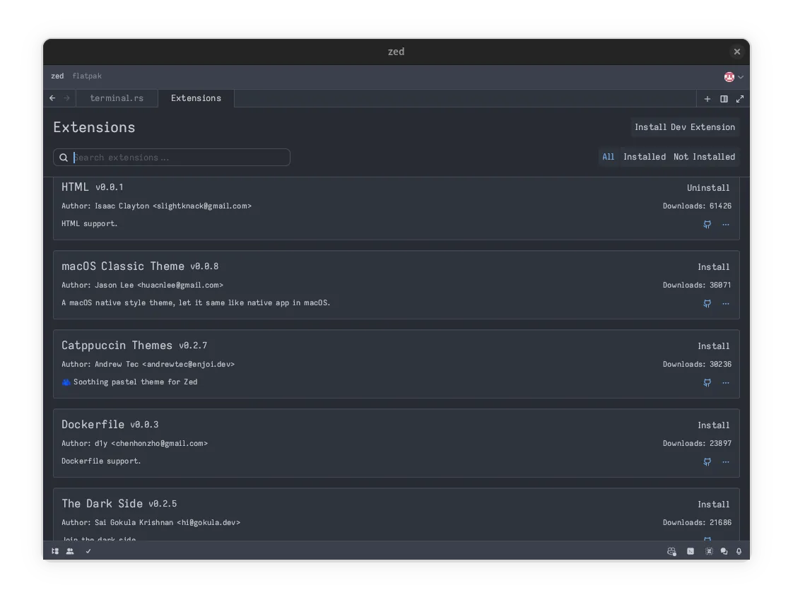 Install Zed Preview on Linux | Flathub