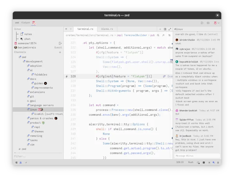 Install Zed on Linux | Flathub