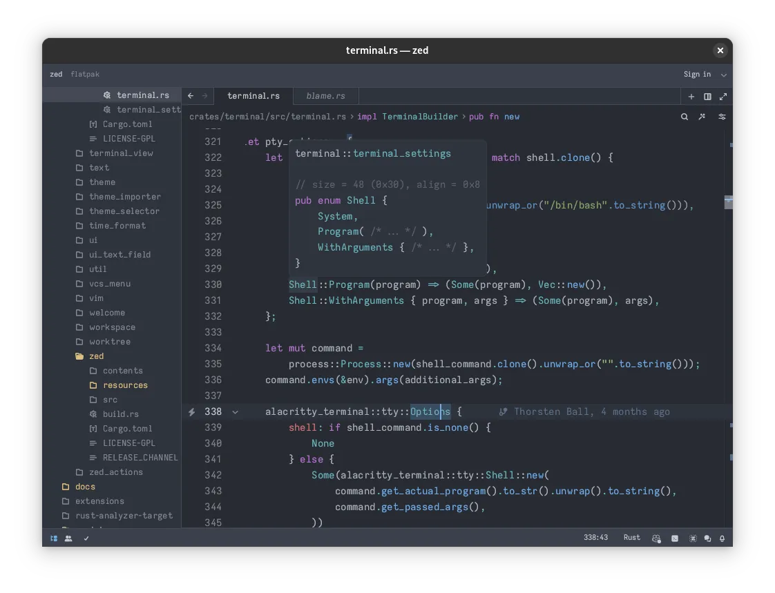 Install Zed on Linux | Flathub