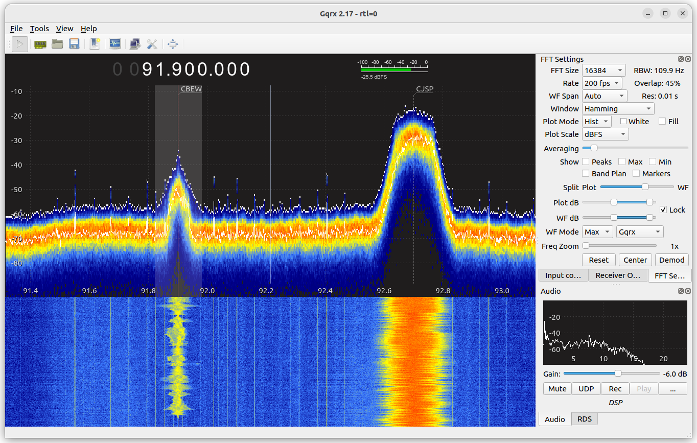 Screenshot 1 of Gqrx