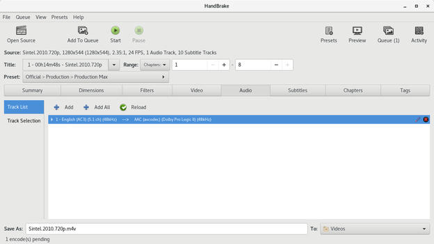 HandBrake screenshot 4