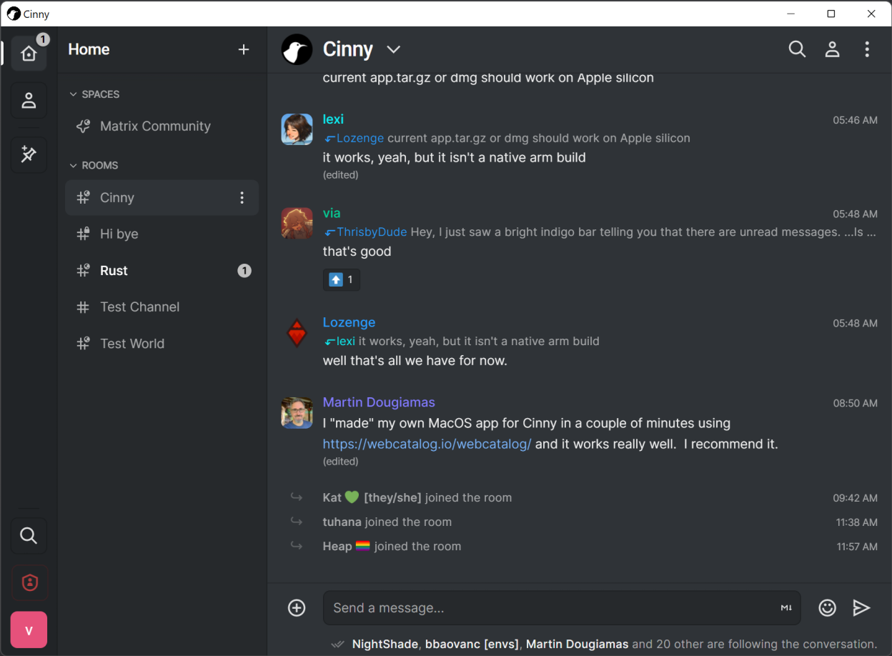 Cinny screenshot 2