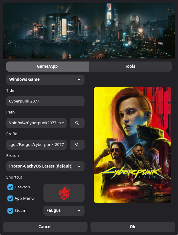 Add/Edit Game: Main