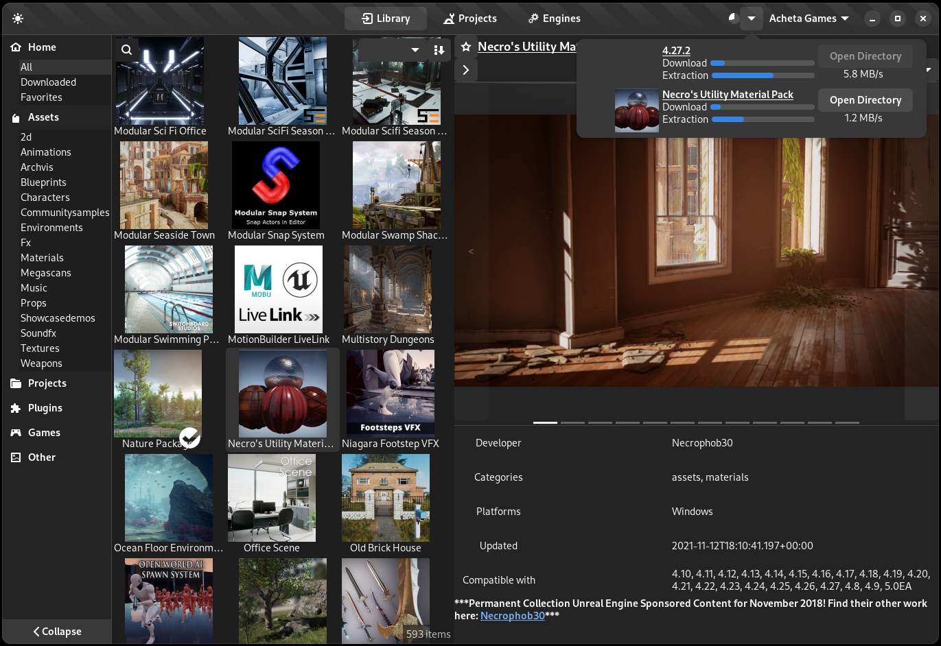 Screenshot 2 of Epic Asset Manager