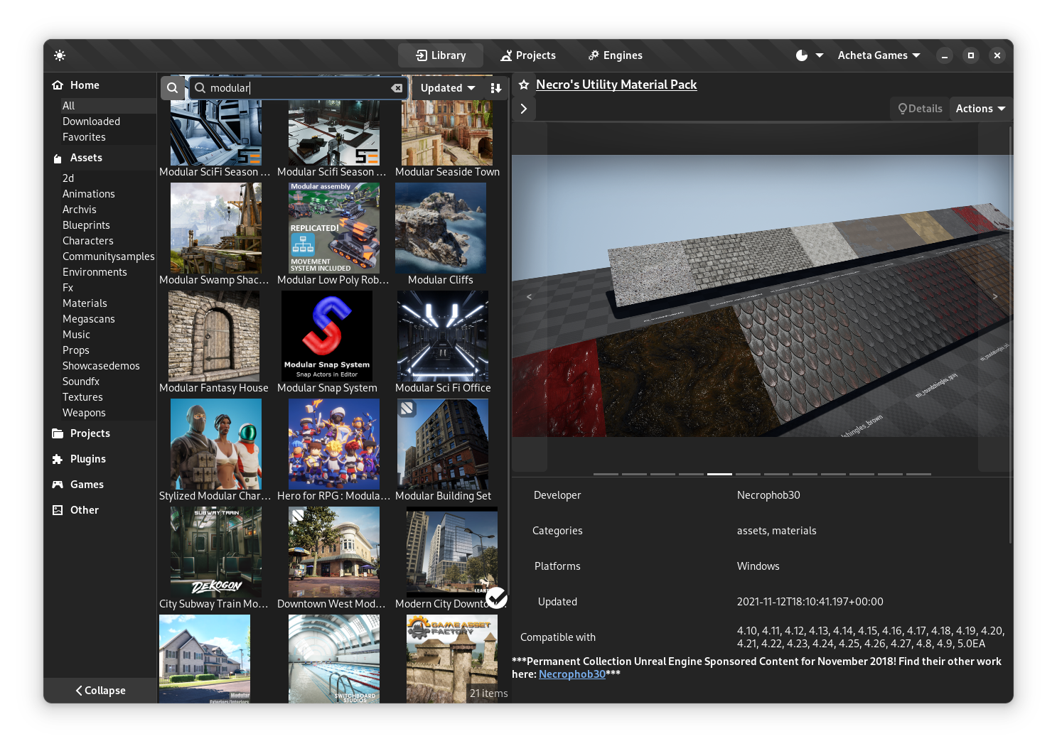 Screenshot 6 of Epic Asset Manager