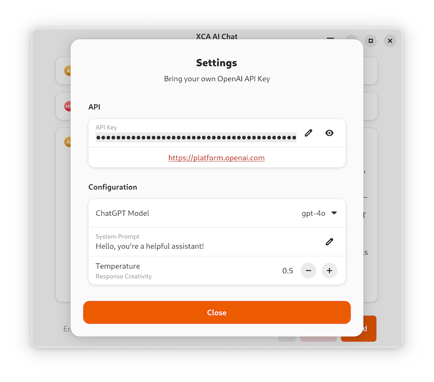 Install XCA AI Chat on Linux | Flathub