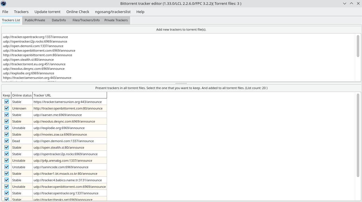 Install bittorrent-tracker-editor on Linux | Flathub
