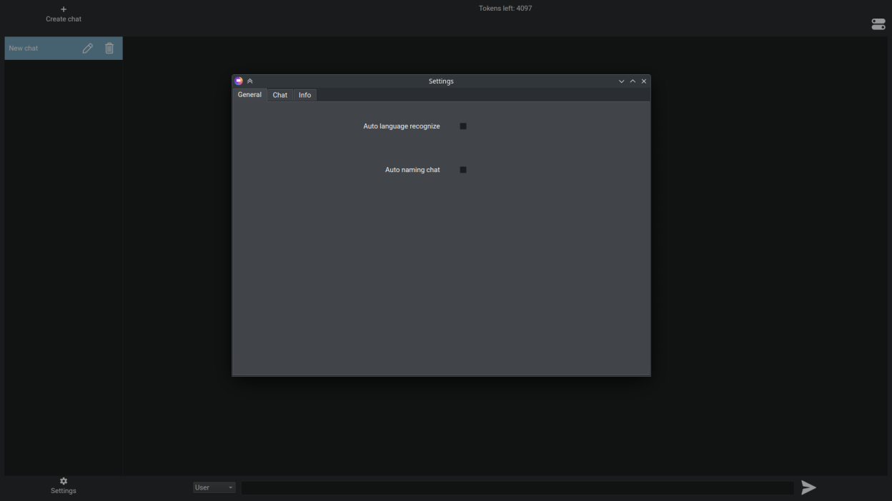 A settings example