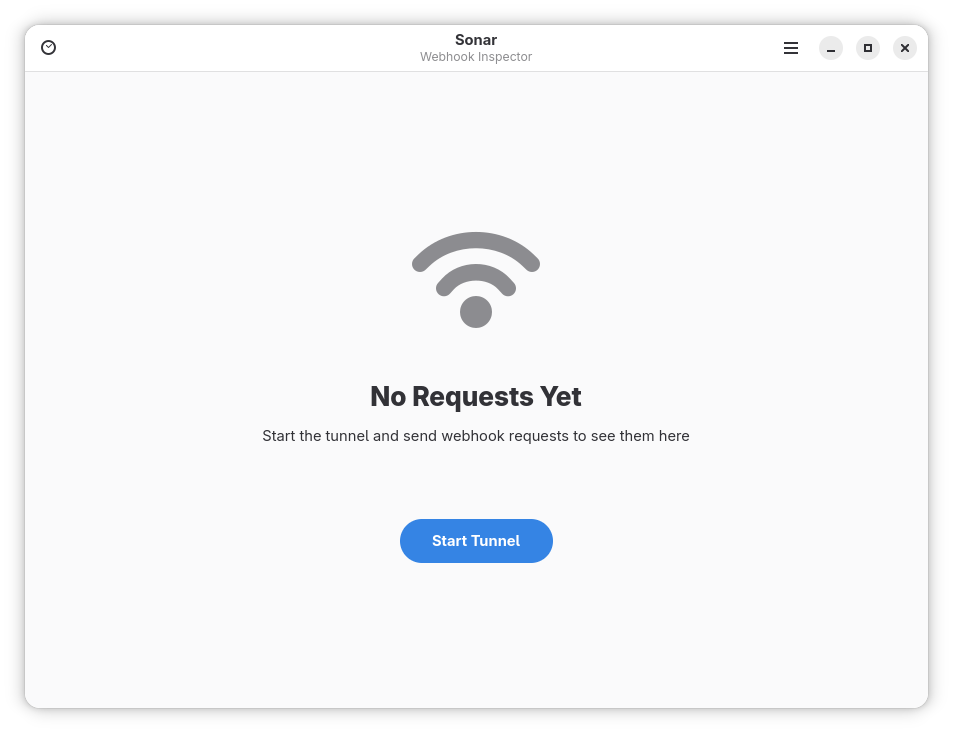 Starting a tunnel to receive webhooks