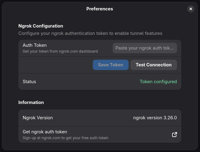 Application preferences