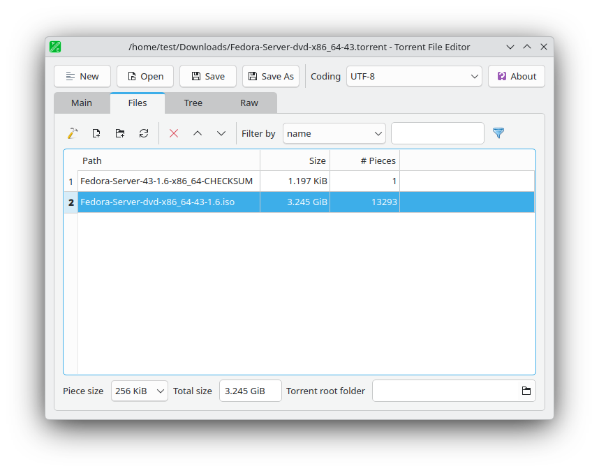 Screenshot 2 of Torrent File Editor
