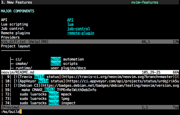 Neovim screenshot 1