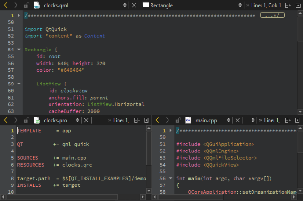 Qt Creator screenshot 3