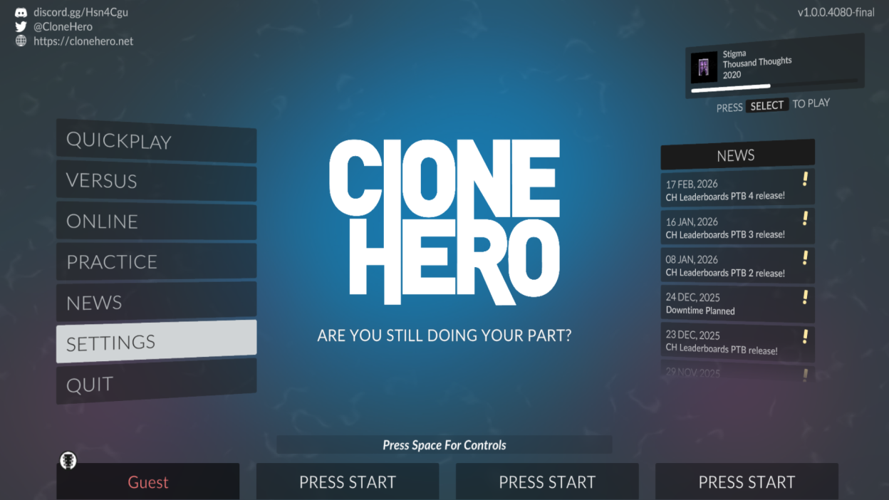 Clone Hero screenshot 1
