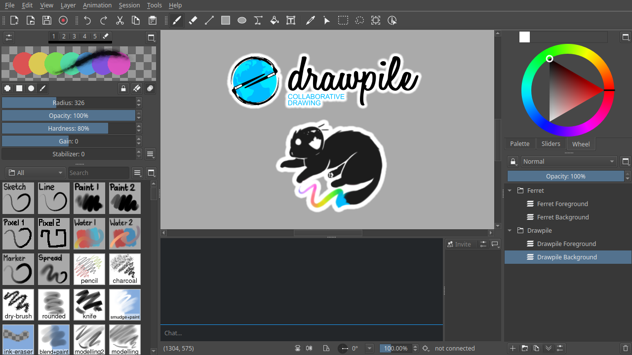Screenshot 1 of Drawpile