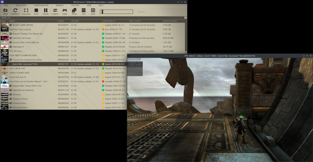 RPCS3 screenshot 1