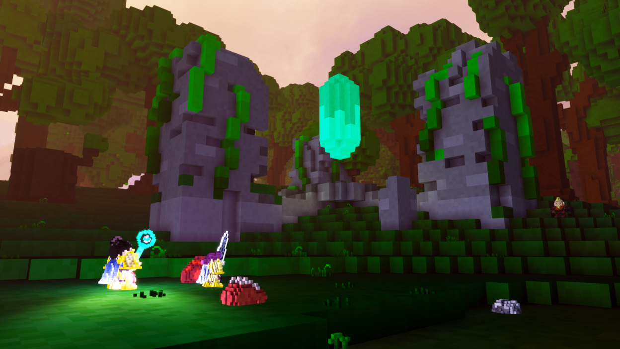 Players observing a structure